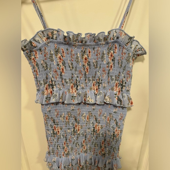 Mable Floral Smocked Ruffle Midi Dress - Picture 5 of 8